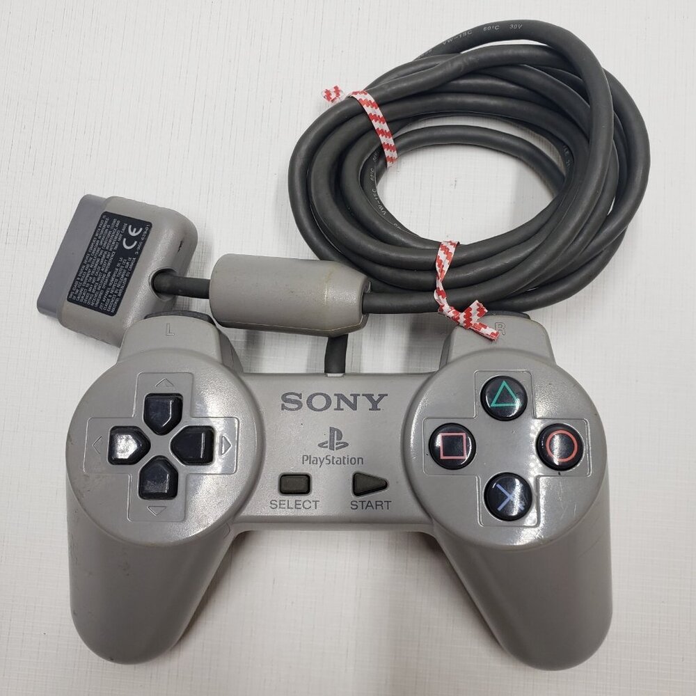 Original OEM Sony PlayStation PS1 Controller Gray SCPH-1080 Corded